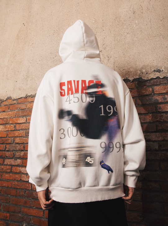 S45 Skateboarding Print Hoodie