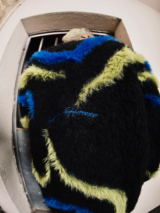 S45 Mink Color Block Knit Sweater