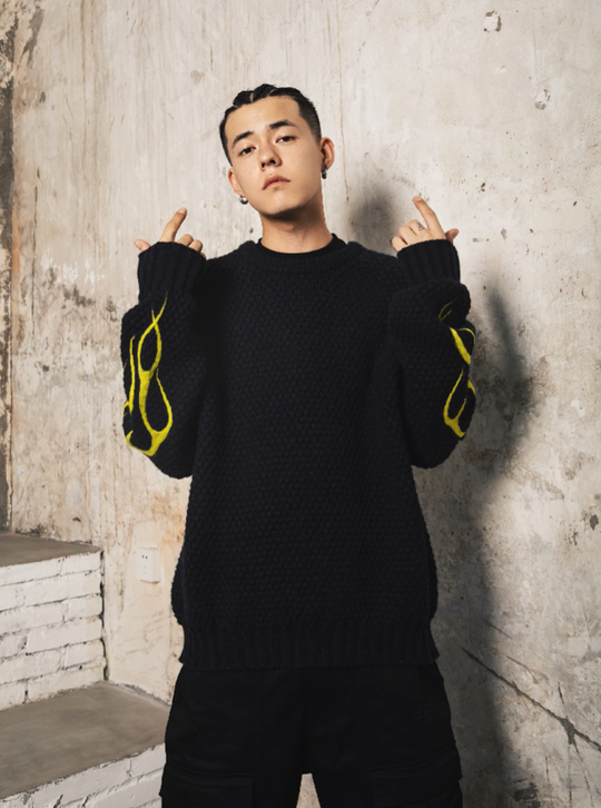 S45 Flame S Logo Knit Sweater