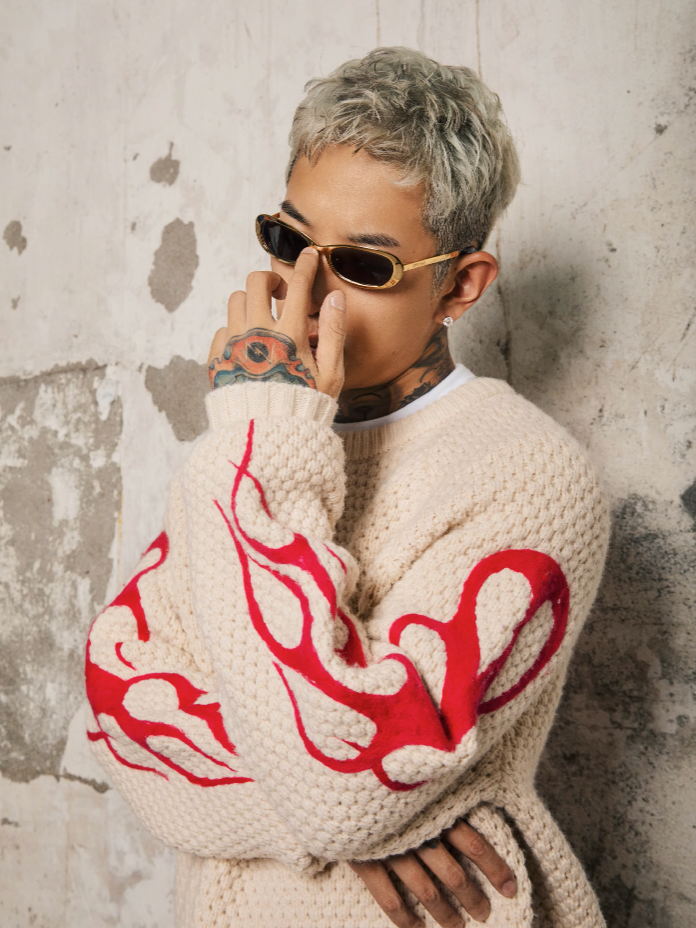 S45 Flame S Logo Knit Sweater