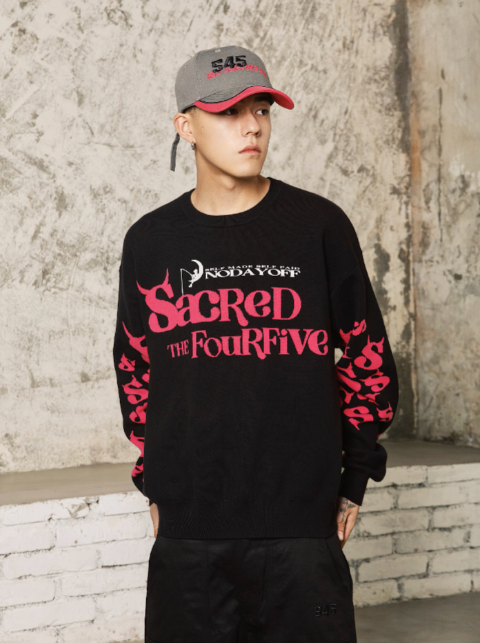 S45 Monster Spoof Logo Knit Sweater