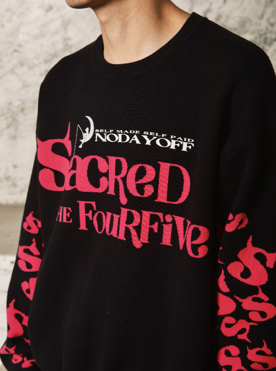 S45 Monster Spoof Logo Knit Sweater