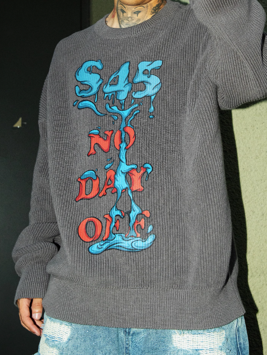 S45 Logo Printed Knit Sweater
