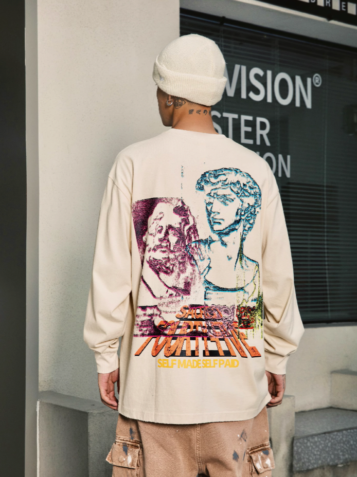 S45 Illuminated Psychedelic Portrait Long Sleeve Tee