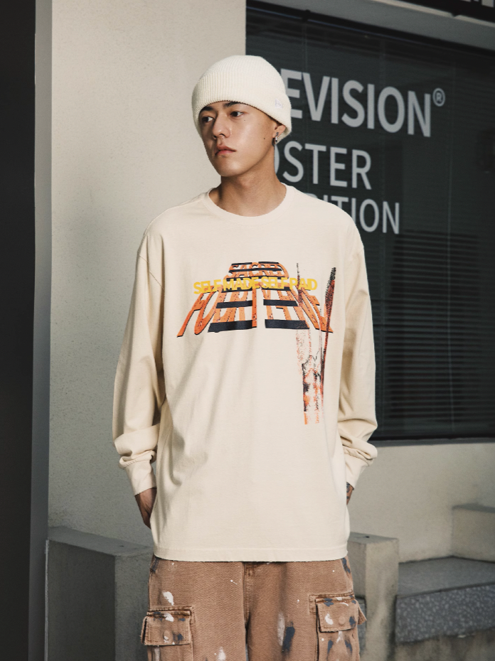 S45 Illuminated Psychedelic Portrait Long Sleeve Tee