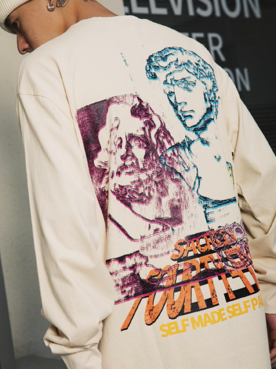 S45 Illuminated Psychedelic Portrait Long Sleeve Tee