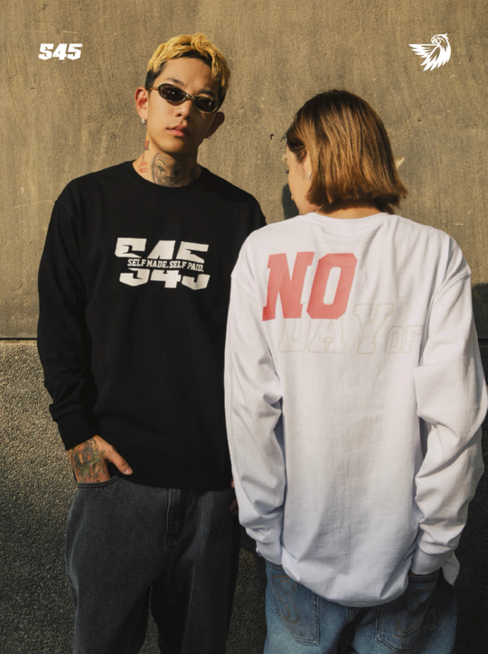 S45 Split Logo Long Sleeve Tee