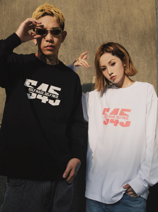 S45 Split Logo Long Sleeve Tee