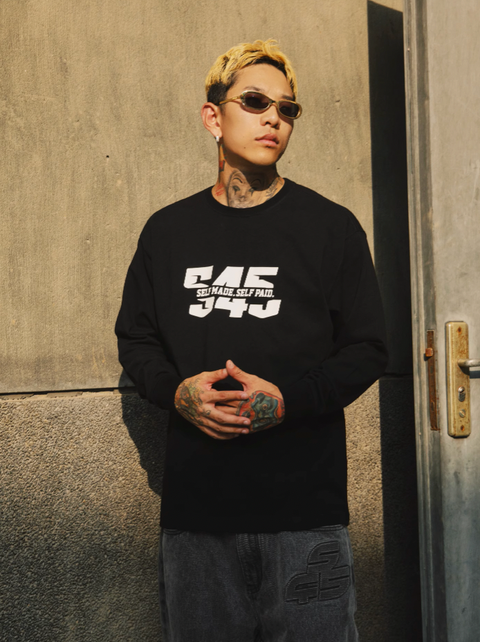 S45 Split Logo Long Sleeve Tee