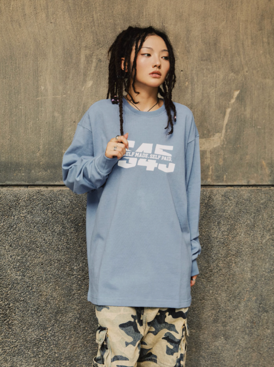 S45 Split Logo Long Sleeve Tee