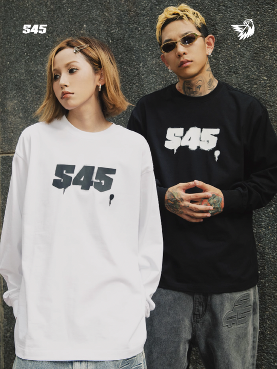 S45 Inkjet Logo Long Sleeve Tee