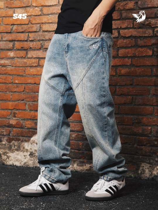 S45 Structured Basic Wash Denim Pants