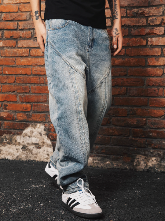 S45 Structured Basic Wash Denim Pants