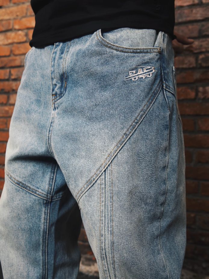 S45 Structured Basic Wash Denim Pants