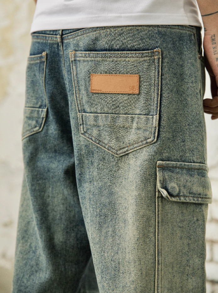 S45 Washed Multi Pocket Denim Pants