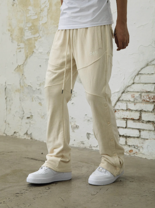 S45 Earth Tone Ribbed Sweat Pants