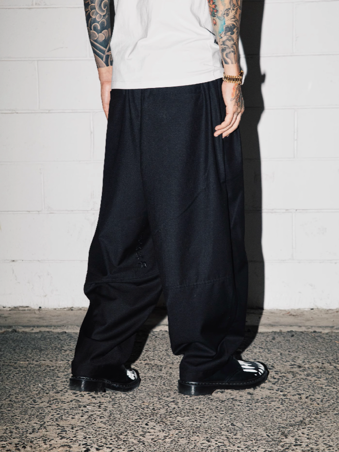 S45 Draped Loose Western Wide Leg Pants