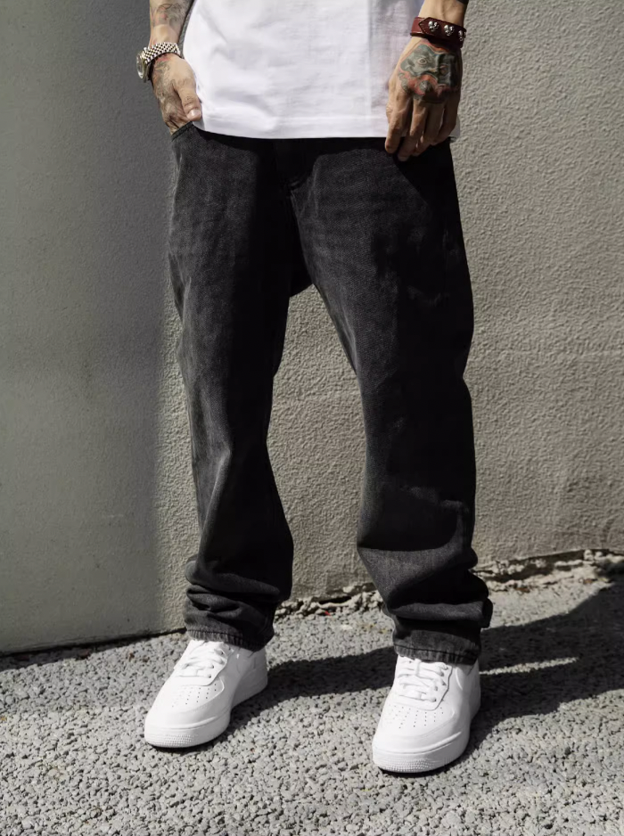 S45 Basic Washed Denim Pants