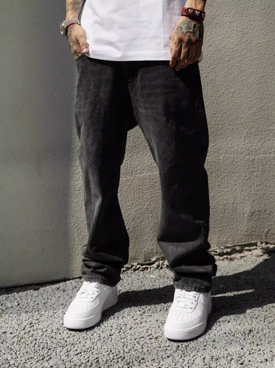 S45 Basic Washed Denim Pants