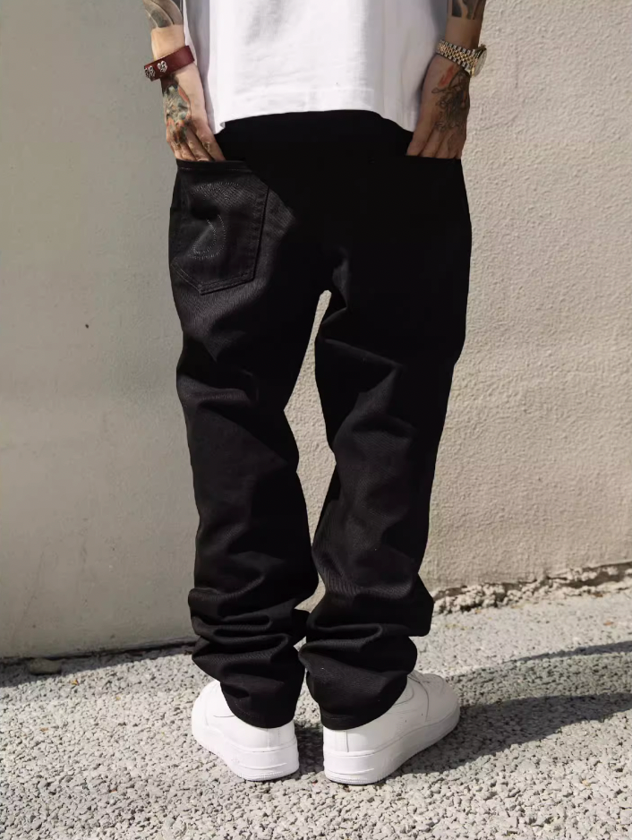 S45 Basic Washed Denim Pants