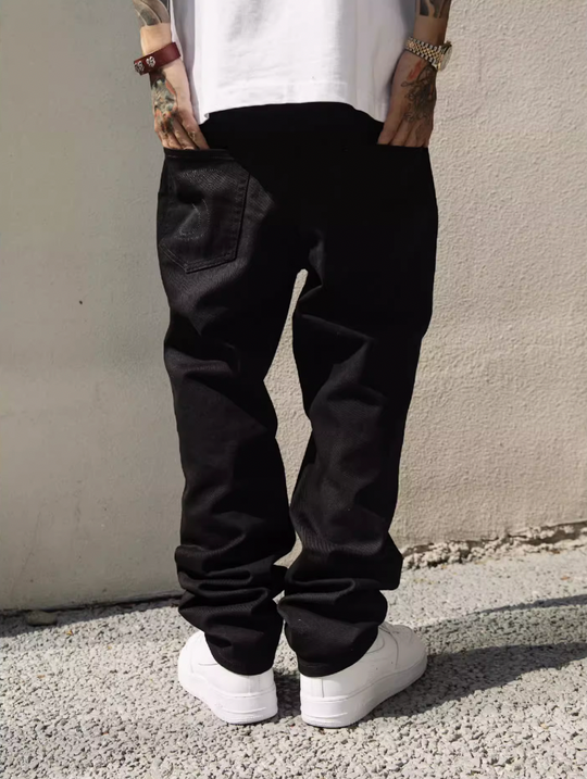 S45 Basic Washed Denim Pants