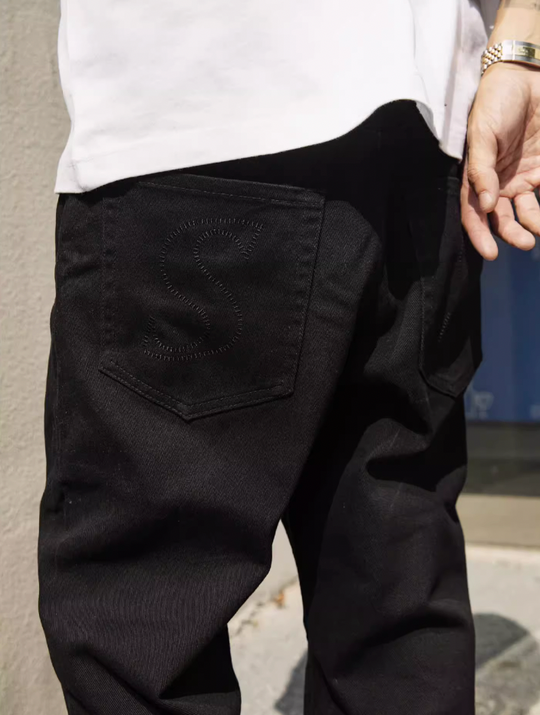 S45 Basic Washed Denim Pants