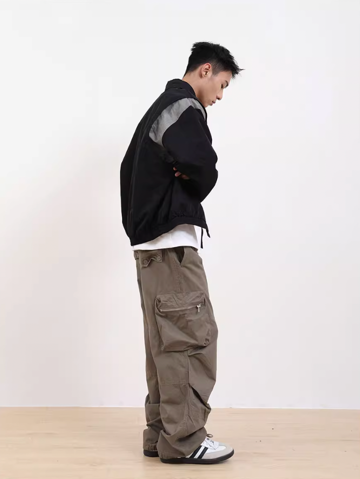 F3F Select Color Blocking Lapel Jacket