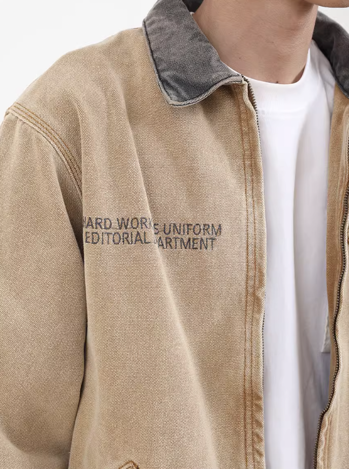 F3F Select Classic Vintage Washed Work Jacket