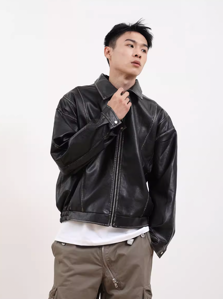 F3F Select Old Washed Leather Jacket