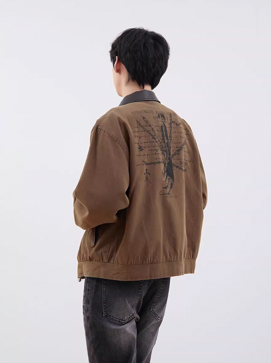 F3F Select Retro Lapel Harrington Jacket