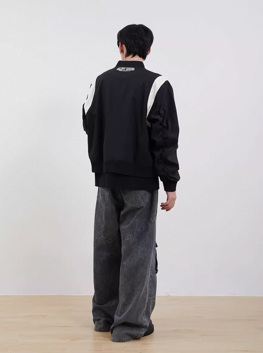 F3F Select Color Blocking Flight Jacket