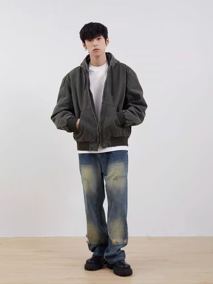 F3F Select Washed & Old Hoodie Jacket