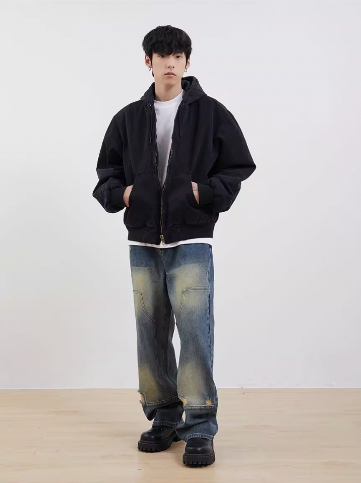 F3F Select Washed & Old Hoodie Jacket