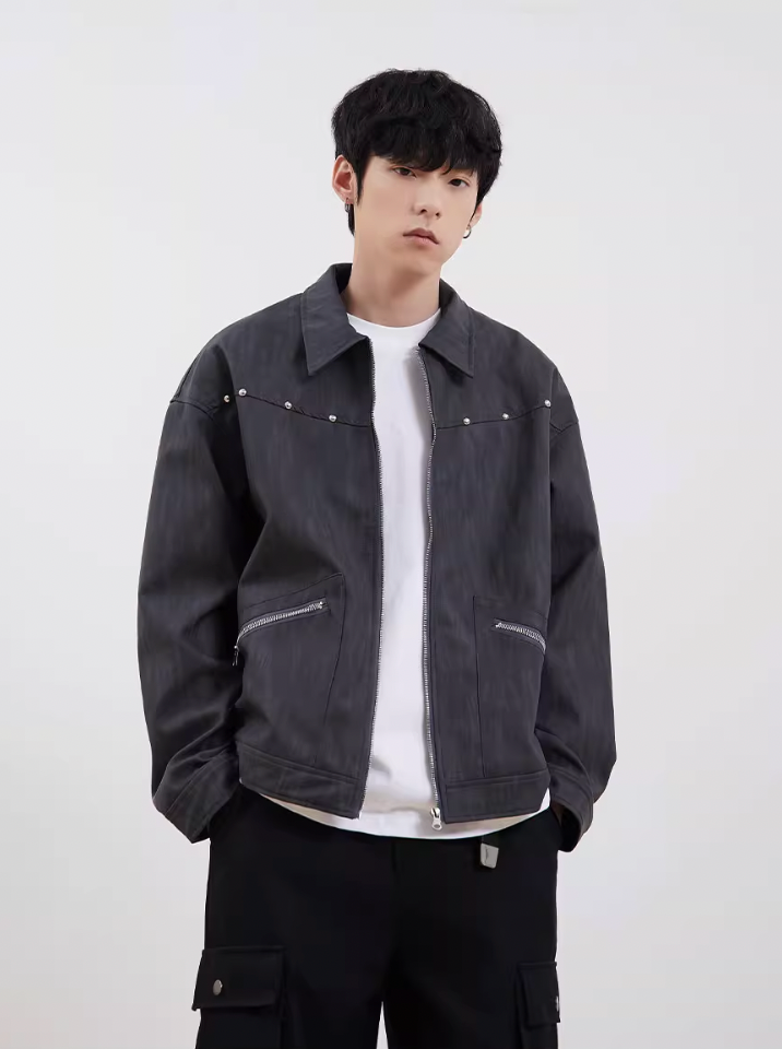 F3F Select Washed PU Leather Jacket