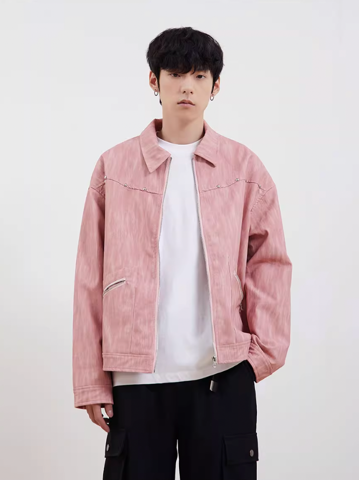 F3F Select Washed PU Leather Jacket