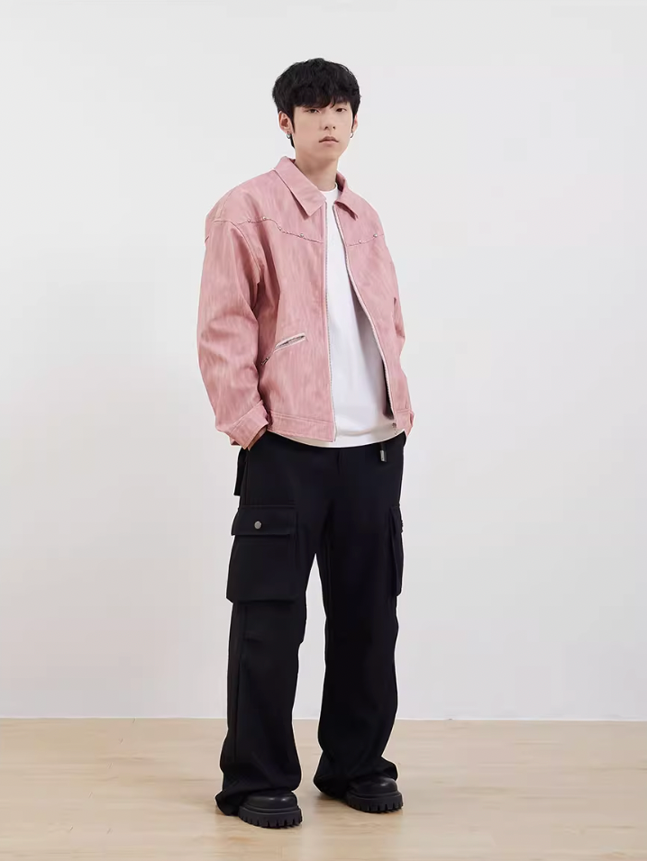 F3F Select Washed PU Leather Jacket