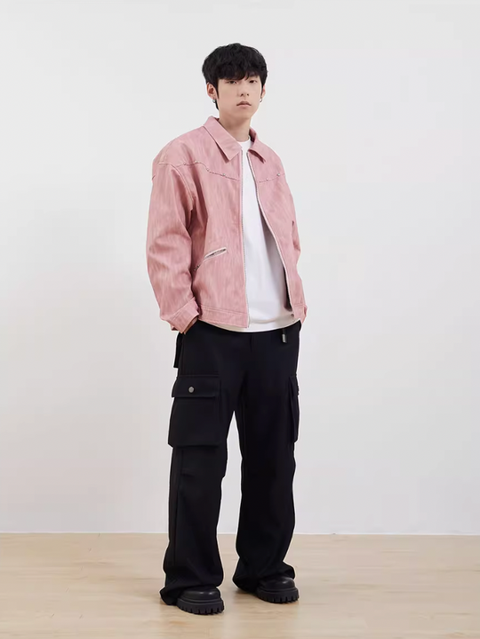 F3F Select Washed PU Leather Jacket