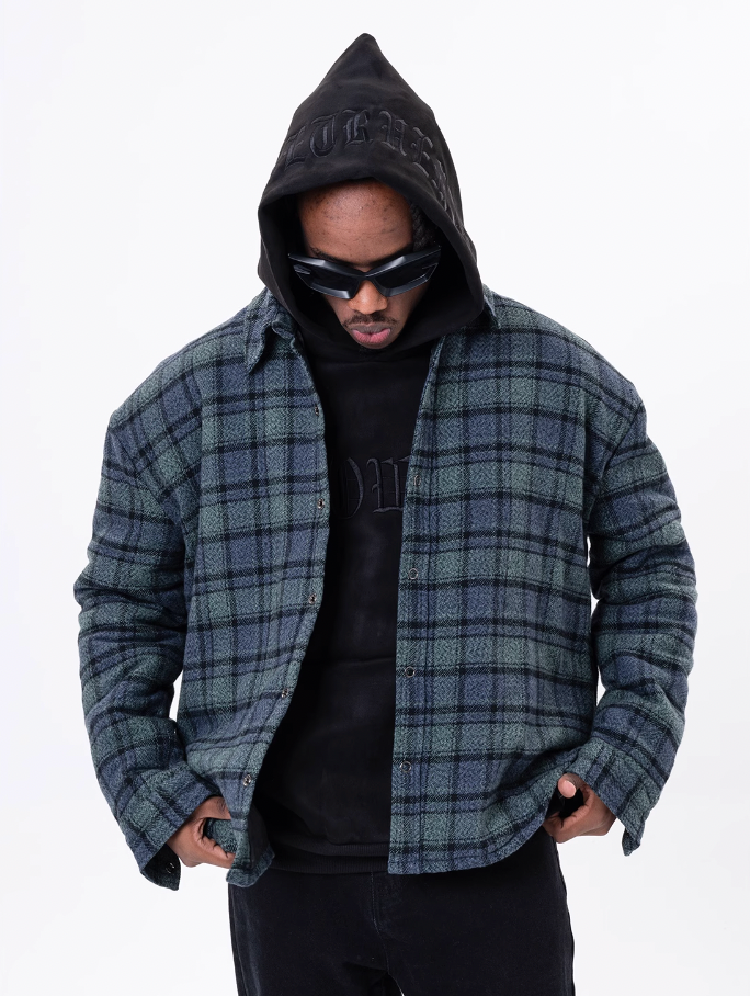 F3F Select Plaid Shirt Jacket