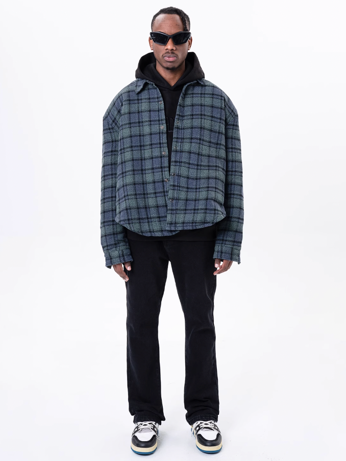 F3F Select Plaid Shirt Jacket