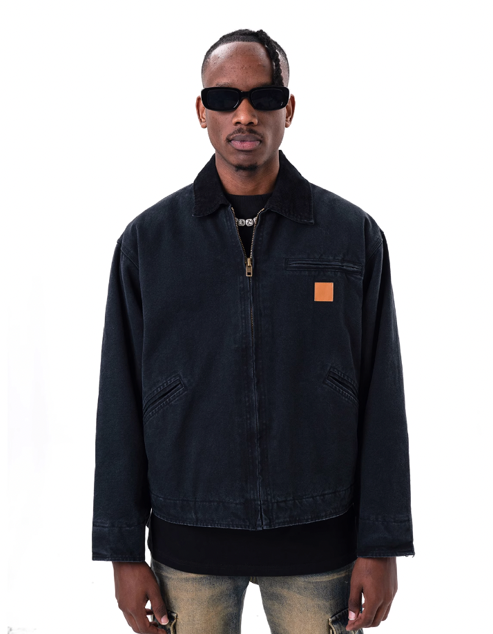 F3F Select Embroidered Label Heavy Washing Work Jacket