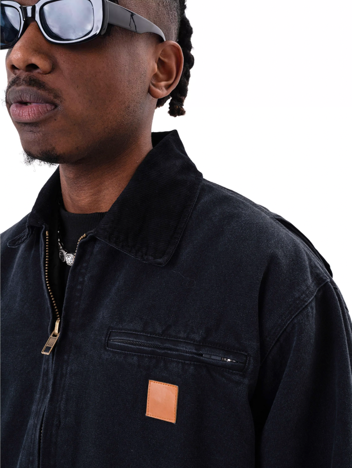 F3F Select Embroidered Label Heavy Washing Work Jacket