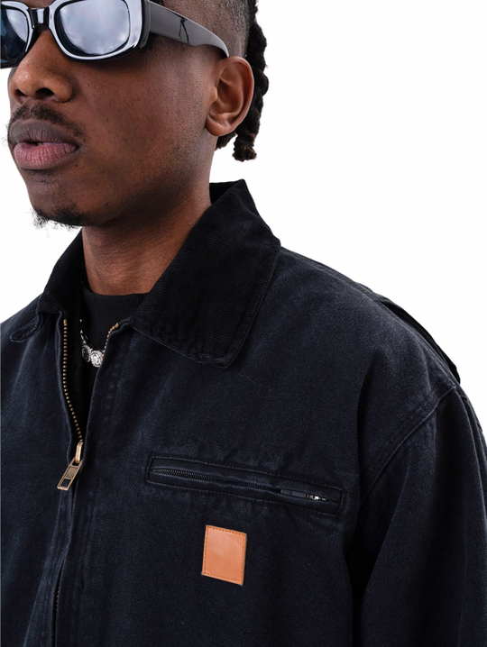 F3F Select Embroidered Label Heavy Washing Work Jacket