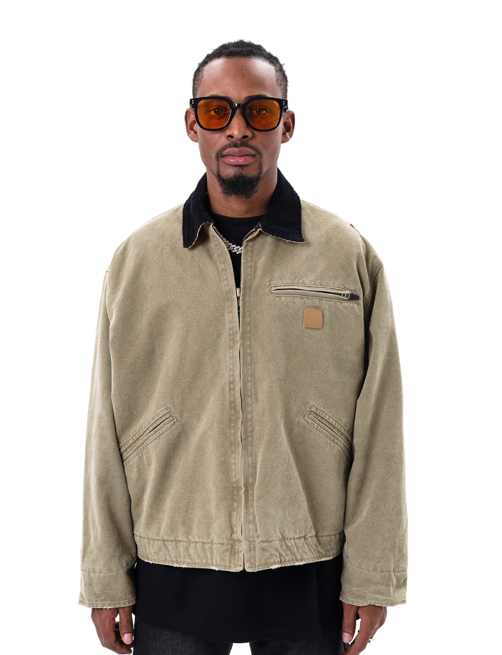 F3F Select Embroidered Label Heavy Washing Work Jacket