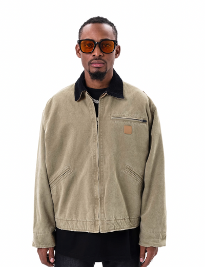 F3F Select Embroidered Label Heavy Washing Work Jacket