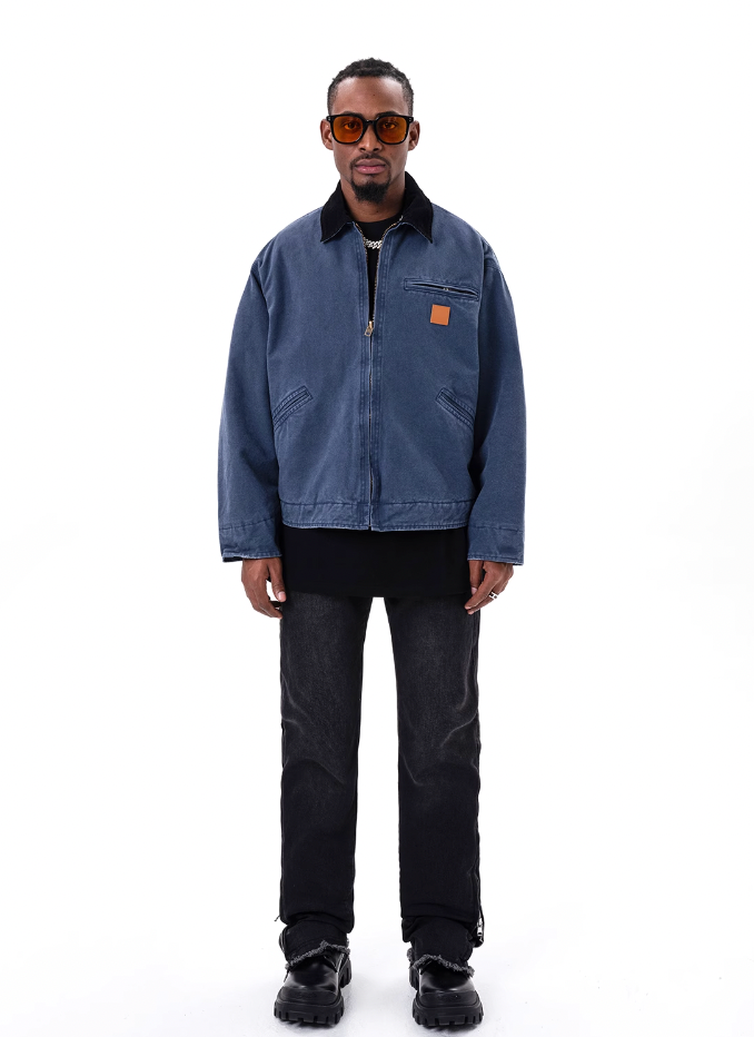 F3F Select Embroidered Label Heavy Washing Work Jacket