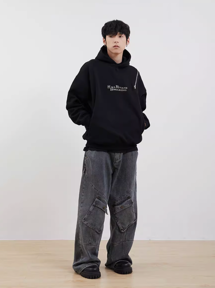 F3F Select Zipper Shoulder Hoodie