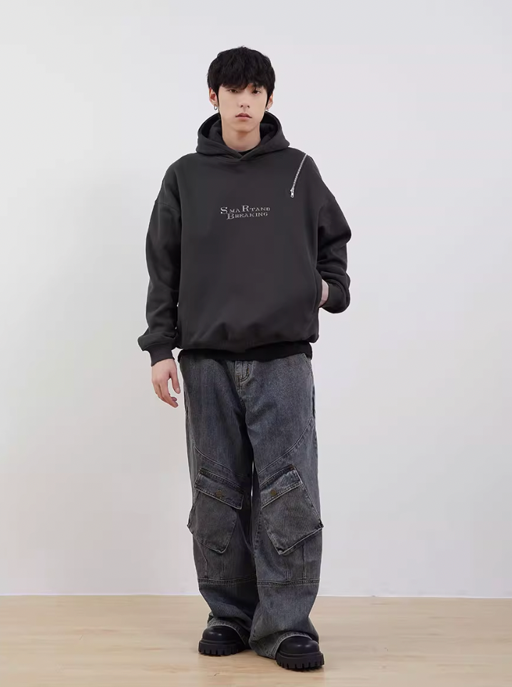 F3F Select Zipper Shoulder Hoodie