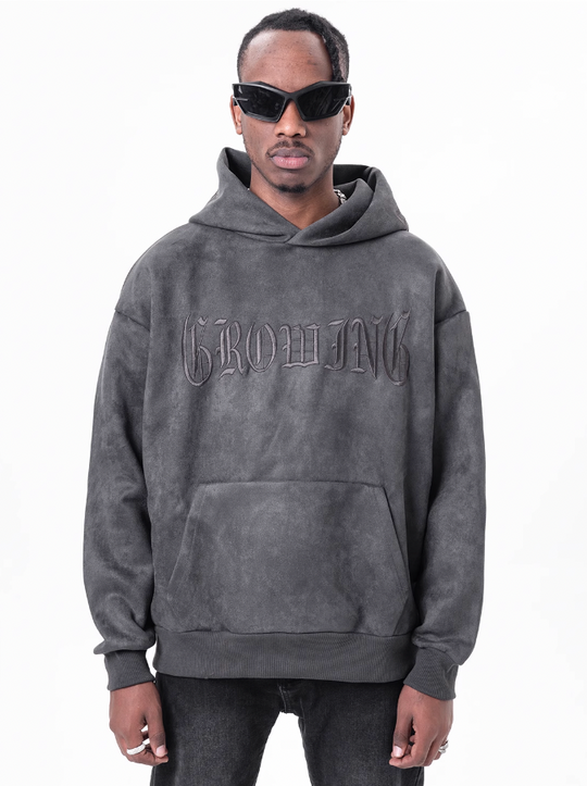 F3F Select Embroidery Suede Hoodie