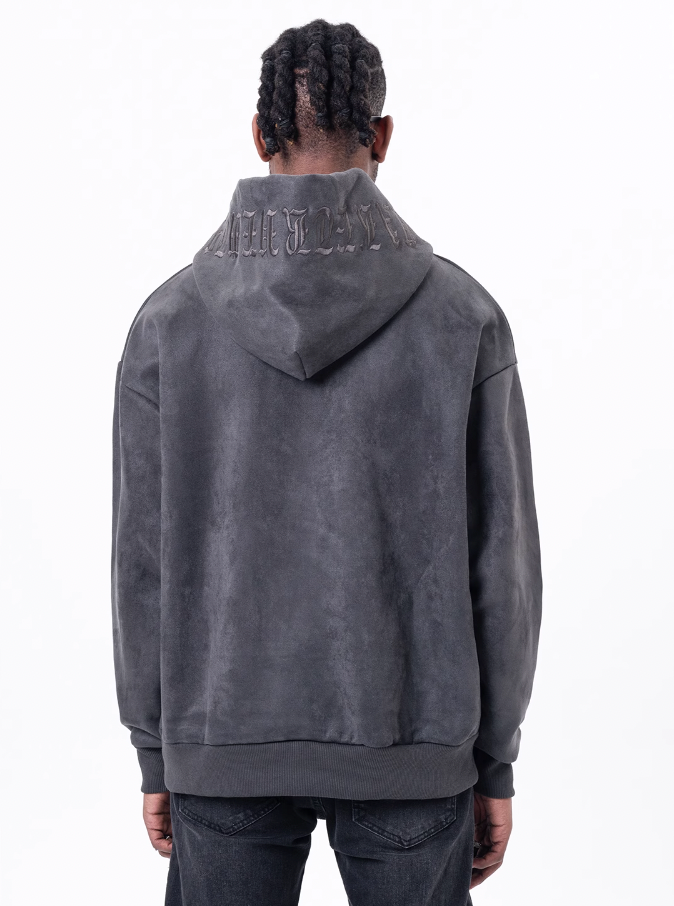 F3F Select Embroidery Suede Hoodie