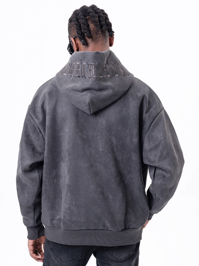 F3F Select Embroidery Suede Hoodie